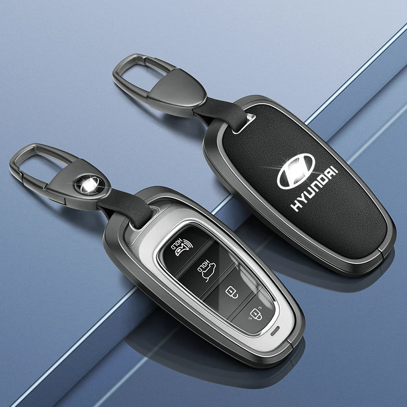 Key Fob Cover Case Compatible with 2022 2021 2020 Hyundai Sonata Santa fe Tucson Keyless Entry 7 Buttons Smart Key cover