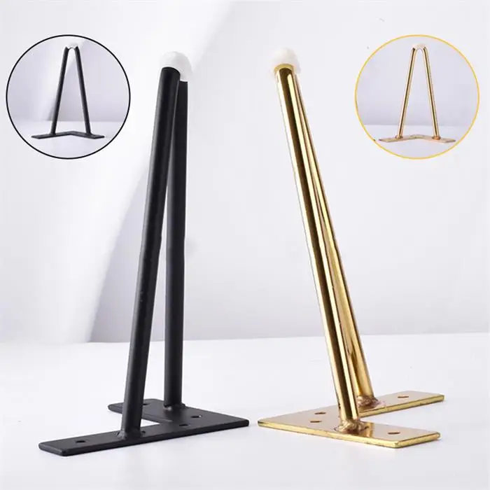 Wholesale Diy Heavy Duty Industrial Metal Black Hairpin Table Legs Golden