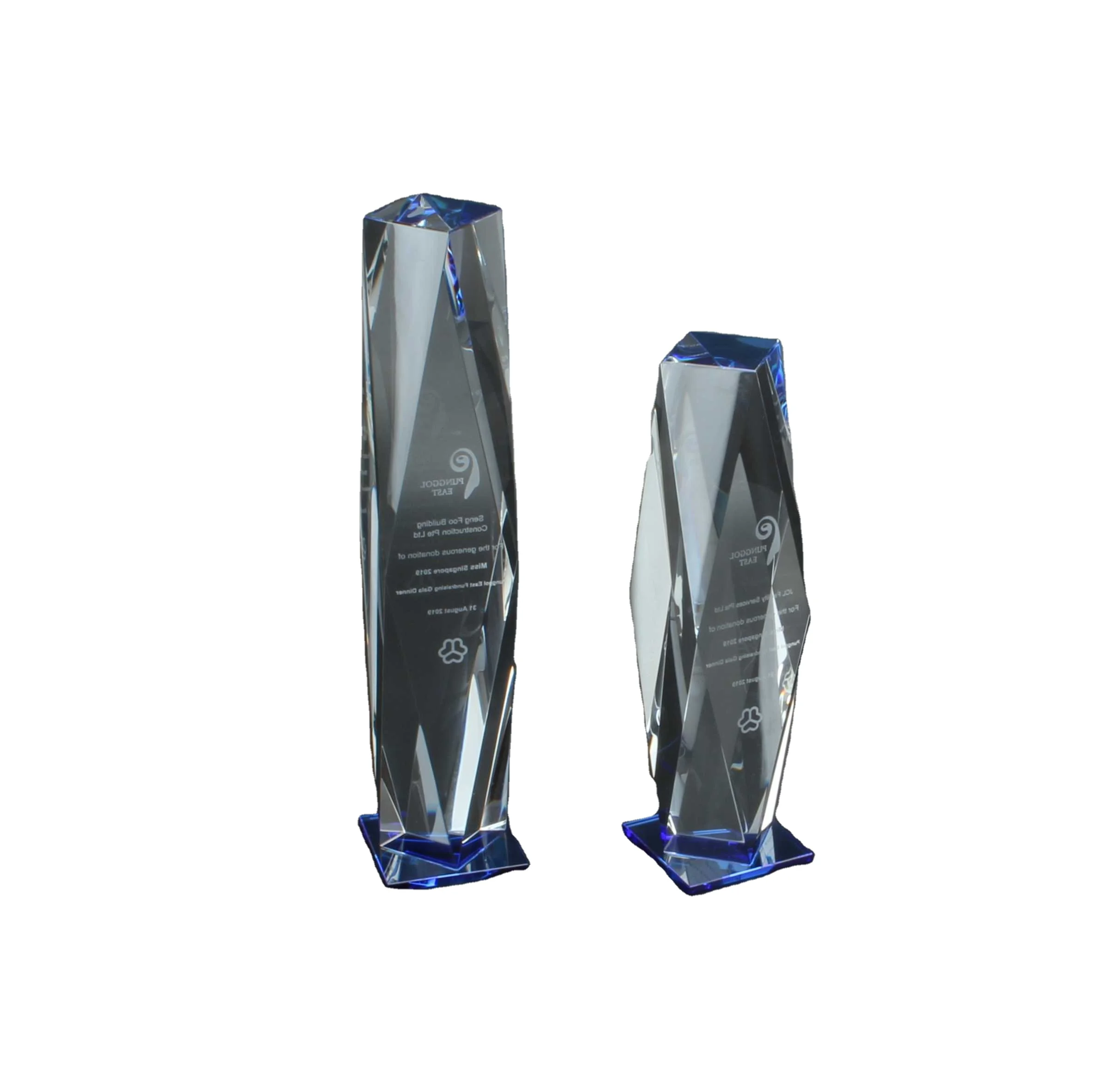 Hitop Factory price creative crystal trophy custom celebration competition crystal trophy