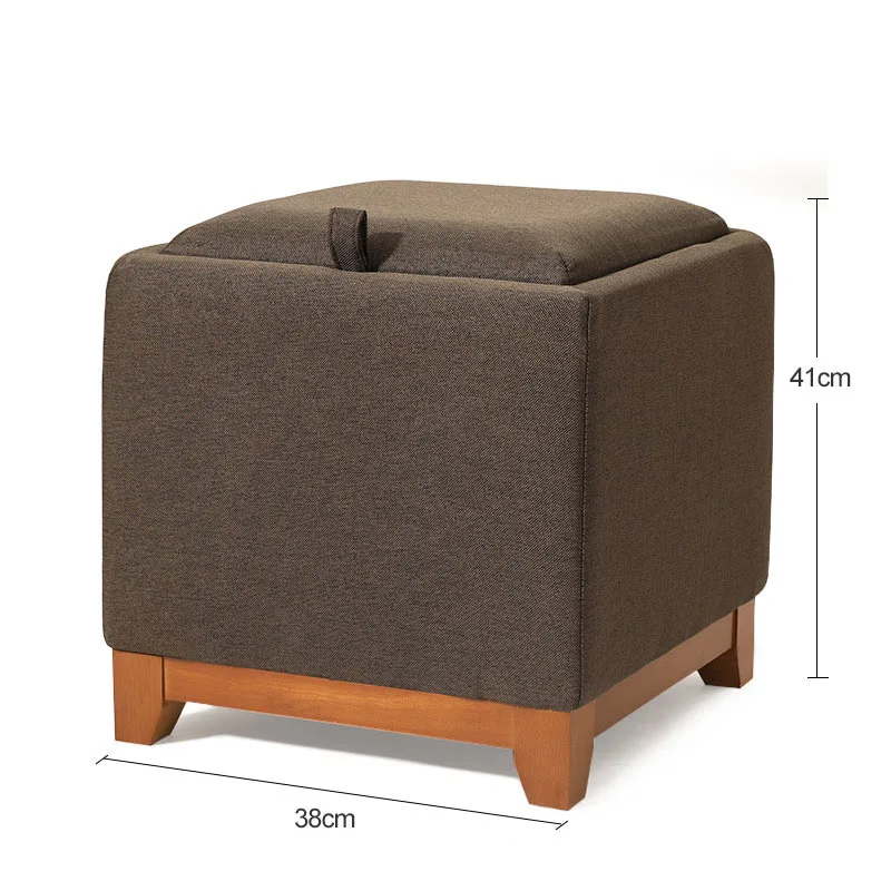 Bedroom Living Room Tea Coffee Table Kids Ottomans Pouf Foldable Storage Stool