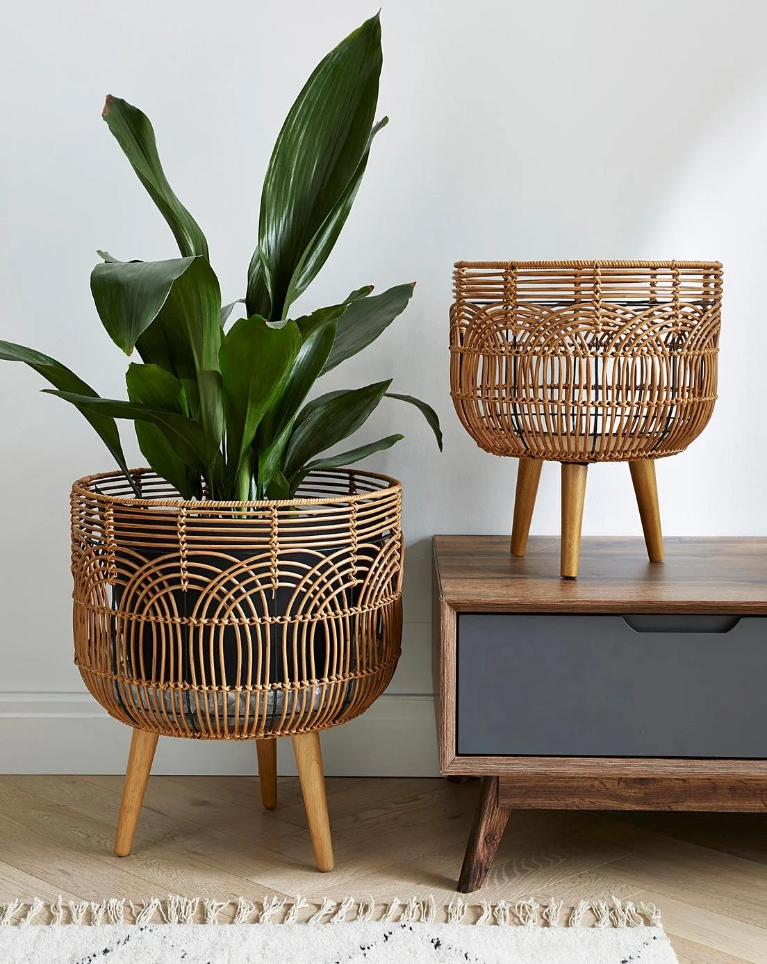 Extra Large Decorative Home Baskets Flowers Handmade Boutique Decoration Storage Hand-Woven Flower Pot Decor Basket