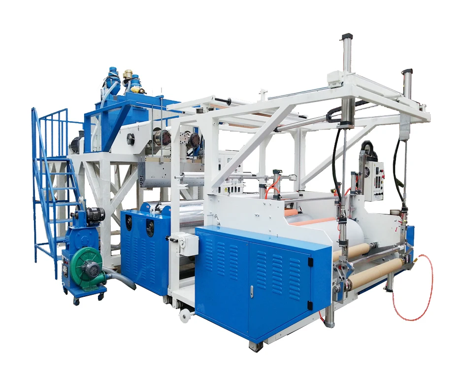 XHD  best price 1 meter semi- automatic  LLDPE  extruder for stretch film plastic stretch film making machinery