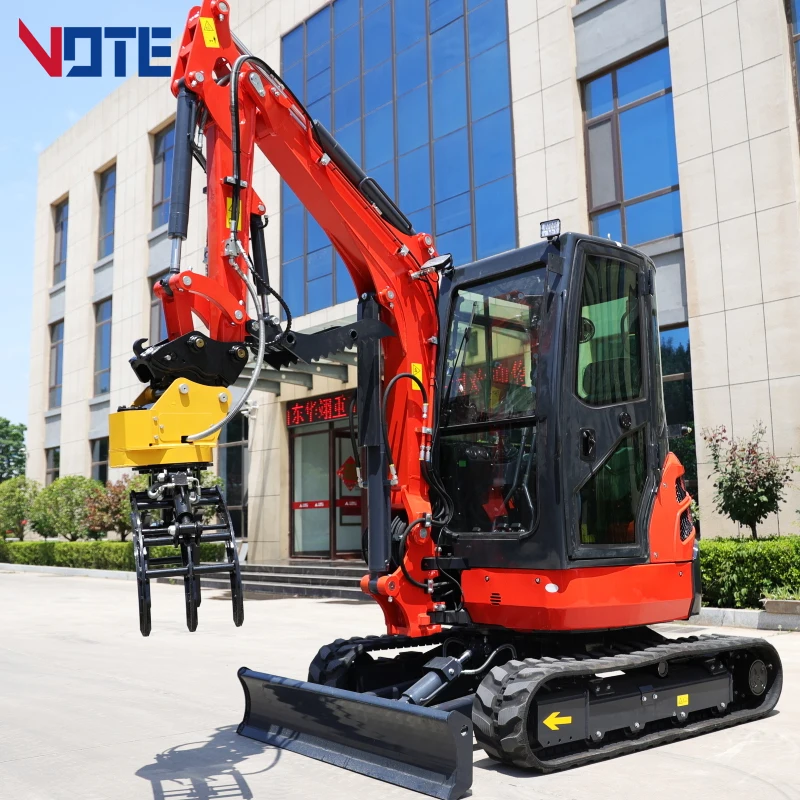 Mini Excavator 3.5 Ton 3 ton EPA Farm New Crawler Digger Compact Mini Bagger Kubota Engine Excavator Machine Price free shipping