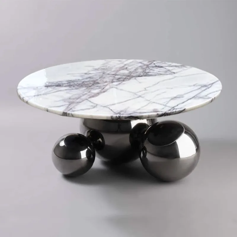 New three legs wood round table sofa center table living room furniture sets for under