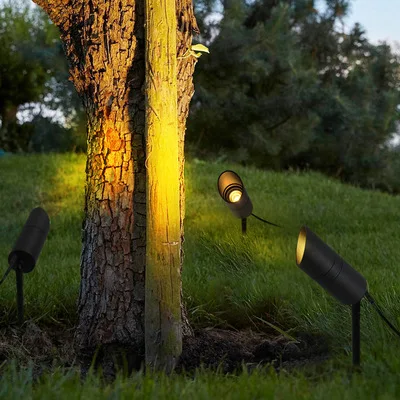 10w GU10 G5.3 LED courtyard landscape lamp brass 85-265v 220v 277v garden light fixture no lighting