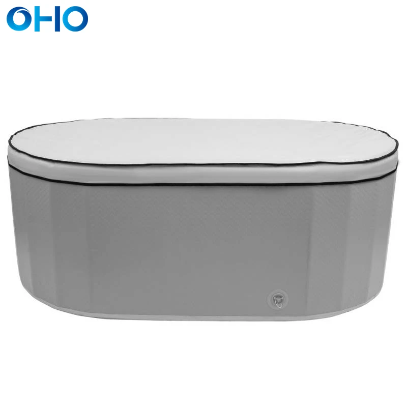 OHO DWF drop stitch fabric ice bath tub round shape Inflatable Recovery pod specifically for Ice baths