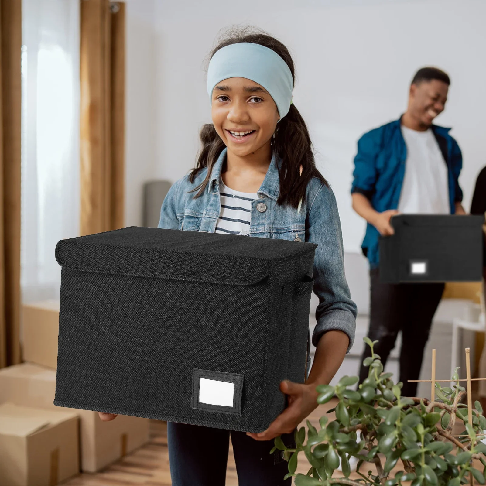 Foldable storage box Library comic book storage box A variety of colors 40.1*19.8*30cm folding storage box