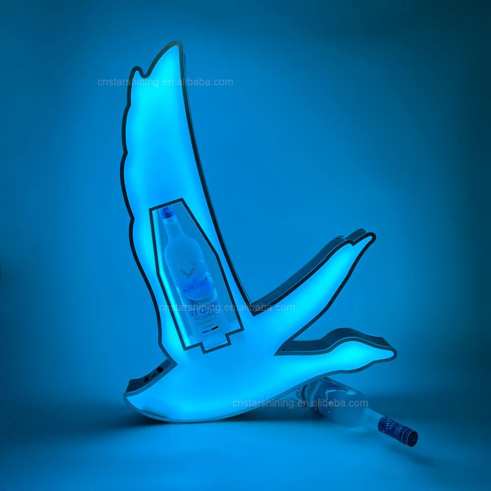 Nightclub Party Bar color changing LED Glorifier Display Bottle presenter Rechargeable GREY GOOSE vodka LED Bottle Presenter