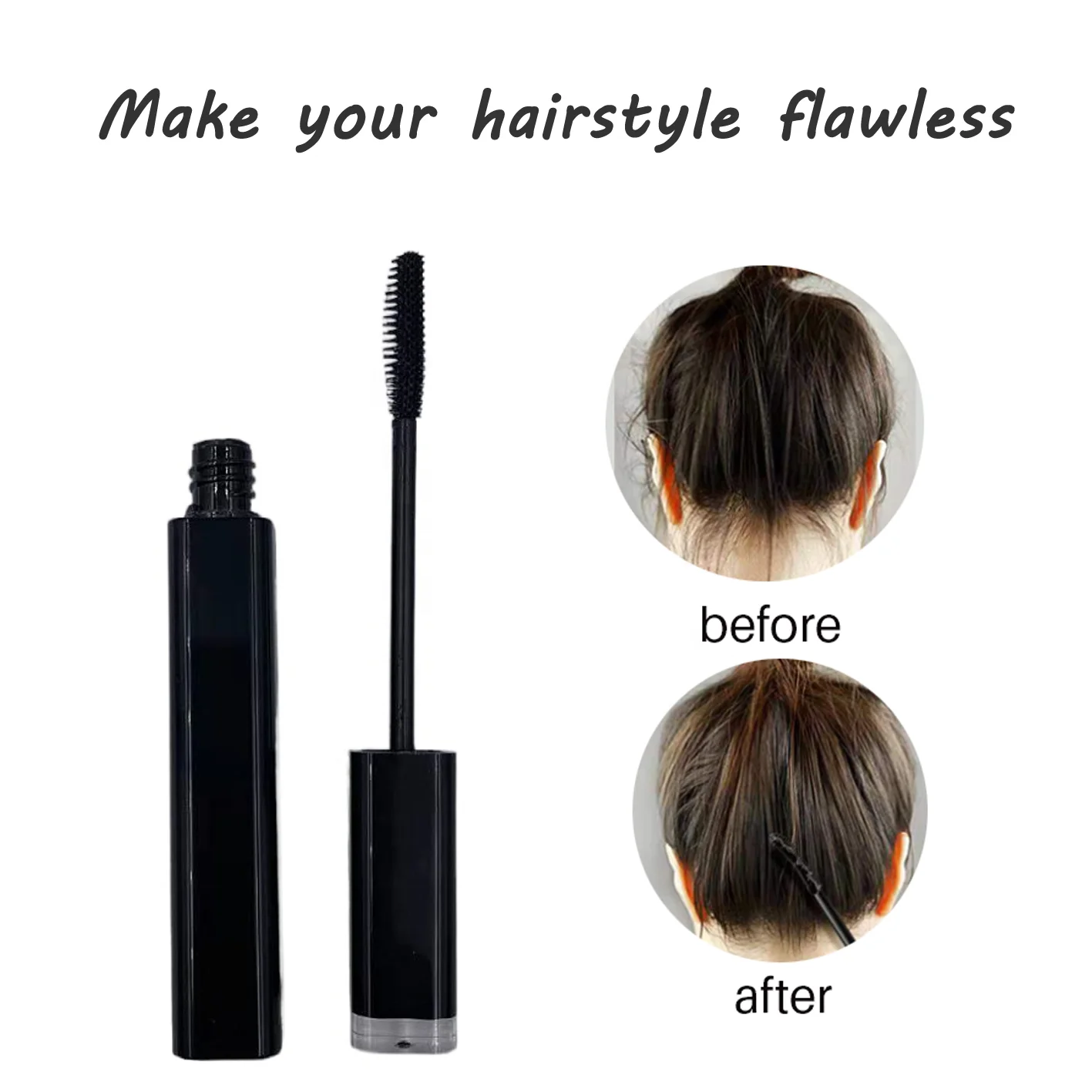 Wholesale OEM private label ingredient edge control hair slick Vegan broken hair styling stick hair finish