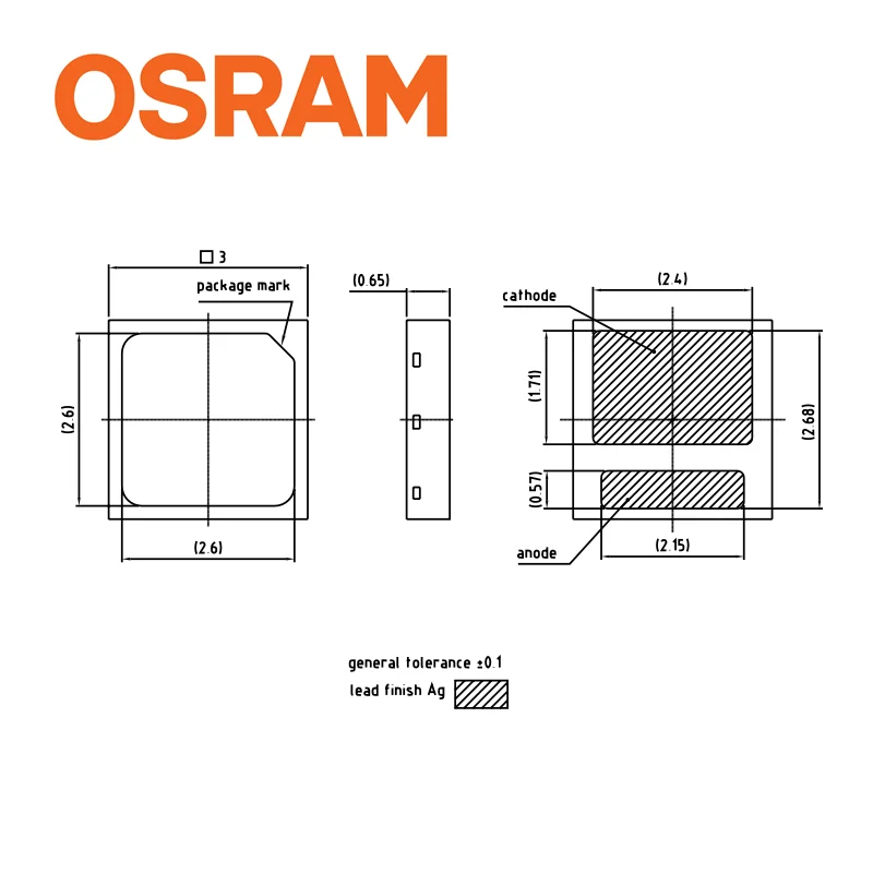 OSRAM LED Chip 3030 1W CRI:90 High Brightness Original Genuine Spot Supply