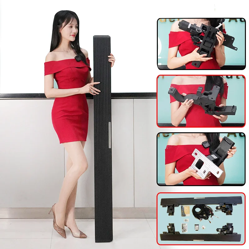 aluminium Folding Steps Deployable Side Pedals Electric auto side steps running boards for Ben-z GLC GLB GLS GLE