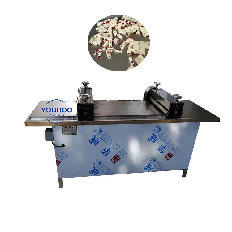 Easy Operation automatic sesame candy bar cutting machine nut crisp peanut candy brittle cutting equipment