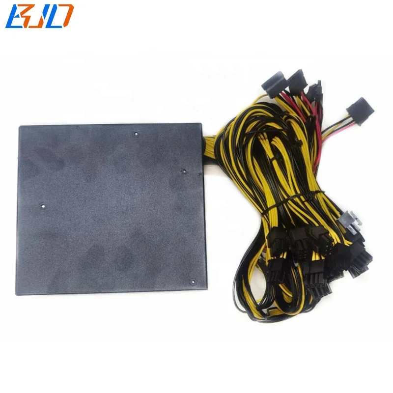 2000 Вт ATX импульсный источник питания 180-240 В PSU 80 Gold Plus для 8 графических карт GPU Rig в
