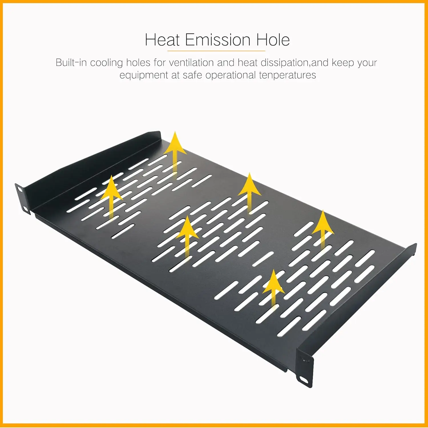 Vented Shelves for Good Air Circulation Cantilever Wall Rack, Universal Device, Cabinet Shelf, Computer Case Mounting Tray