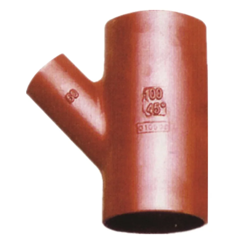 Epoxy Coating Pipe Fittings SML pipes 45/88dgr single branch cast iron pipe fitting for water drainage DN50-DN300