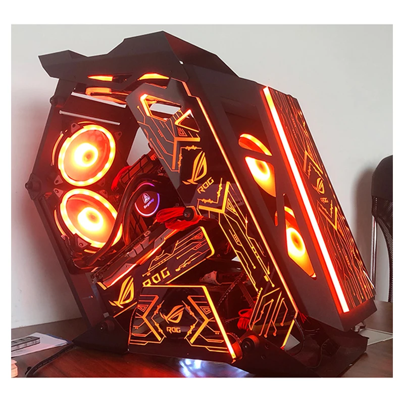 Новинка 2023 игровые компьютерные Чехлы ПК игровой корпус RGB ATX для компьютера корпуса и башен шкаф