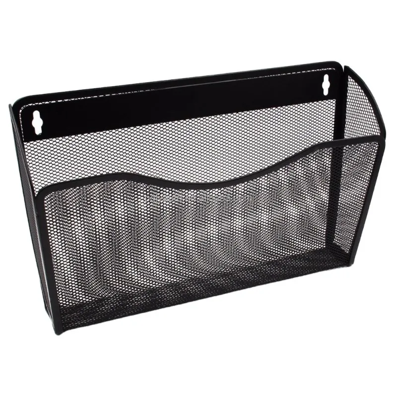 Hanging Wall File Organizer Office Space Organizer Office File Organizer Single Pocket Mesh Bin Office Wall File Holder