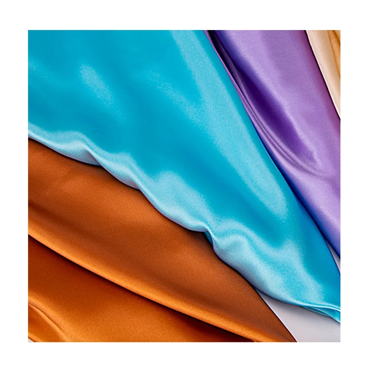 oeko-tex standard Natural 100% Pure Mulberry Silk Satin Fabric for Pillowcases Bedding Garment Clothing