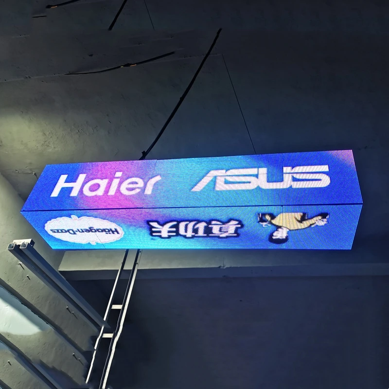 Square double-Sided Acrylic Light Box LED Illuminated Display for Business and Retail Environments