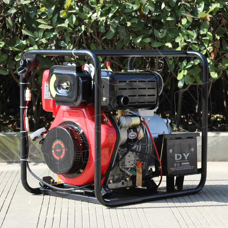 Bison(China) 4 Inch 186F Single Cylinder Diesel Engine Water Pump Agriculture Diesel Water Pumps