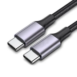 PUJIMAX Durable 60W Fast Type-C To Type-C Charging Cable USB C Nylon Cord For Xiaomi Samsung Huawei Mobile Phone Cables