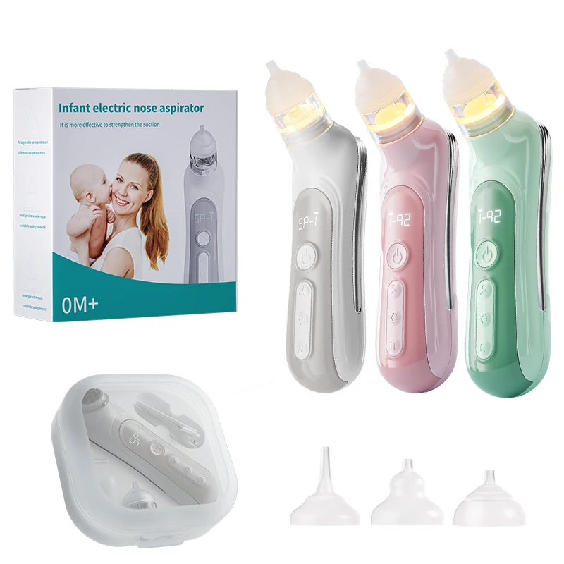 2024 Online Top Baby Nasal Aspirator Powerful Suction Electric LCD Screen Nose Cleaner for Newborn Nasal Aspirator for Toddlers