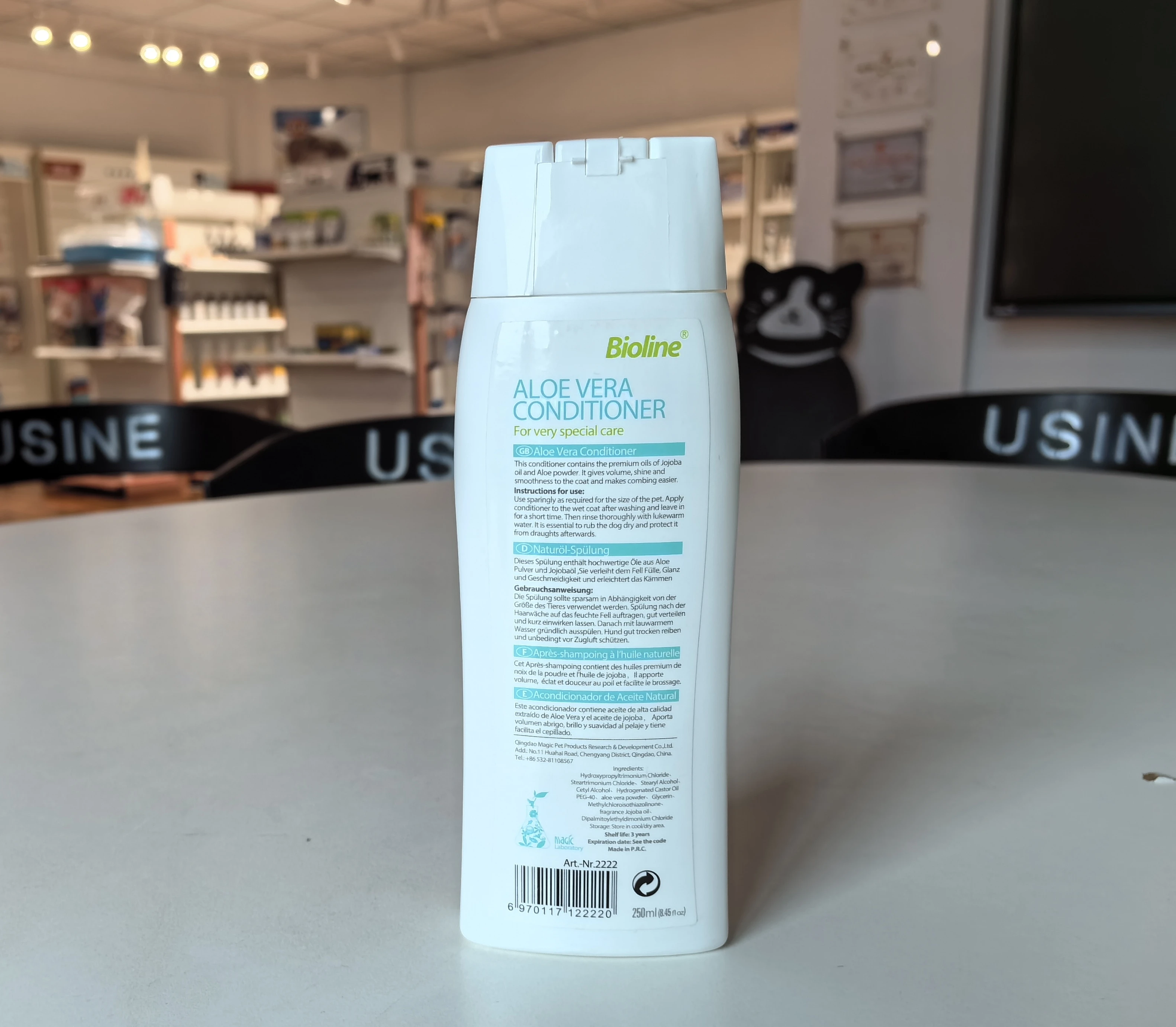 Bioline Non-medicated non-veterinary grooming preparations in the nature of pet shampoo and Aloe Vera conditioner