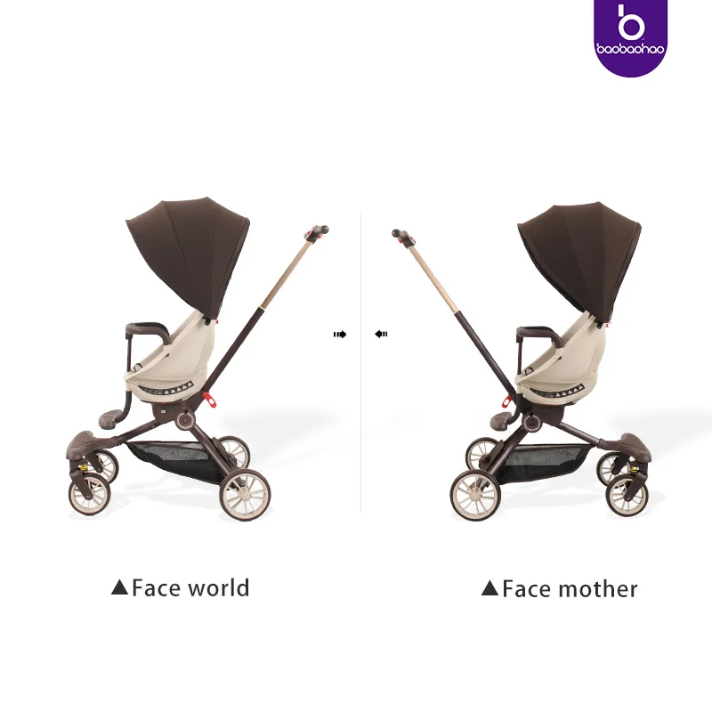 Baby stroller travel system light weight airplane kids stroller babys luggage egg 360 stroller leather ready to ship