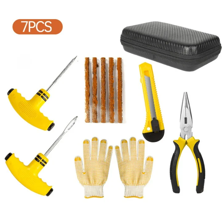 Hot sale car tire repair tool motorcycle electric vehicle vacuum tire repair kit fast emergency vehicle tire repair artifact