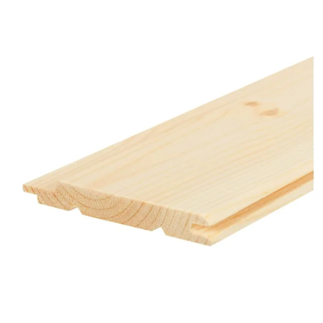 Wholesale Spruce, Pine Eurolining Wall Covering 12.5/96 Timber Wall Boards Wall Lining Wood Batten Interior Panels