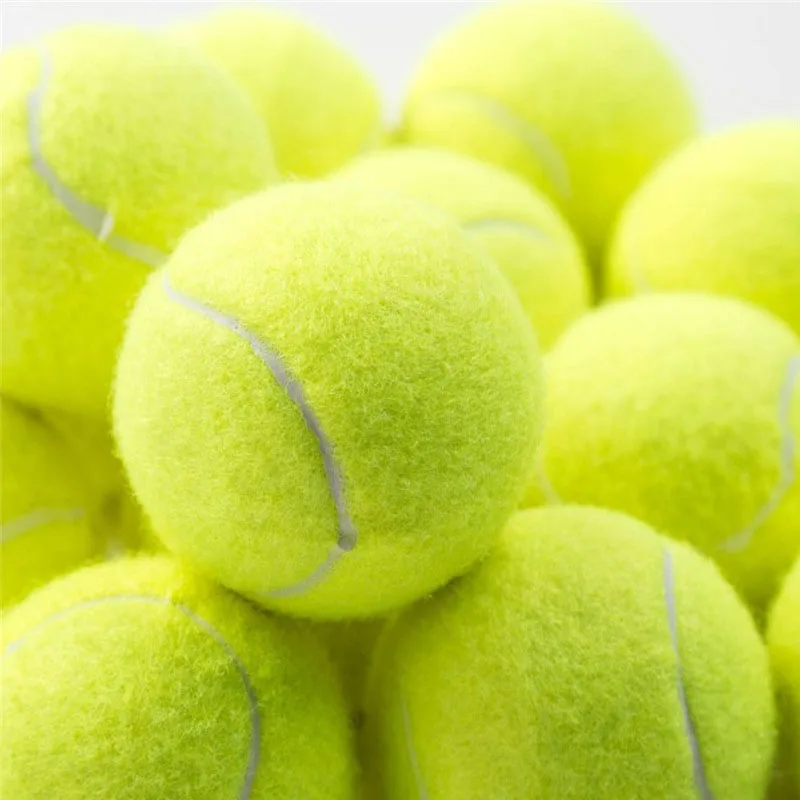 Теннисные мячи с индивидуальным логотипом, высококачественные высокоэластичные прочные резиновые теннисные мячи для тренировок