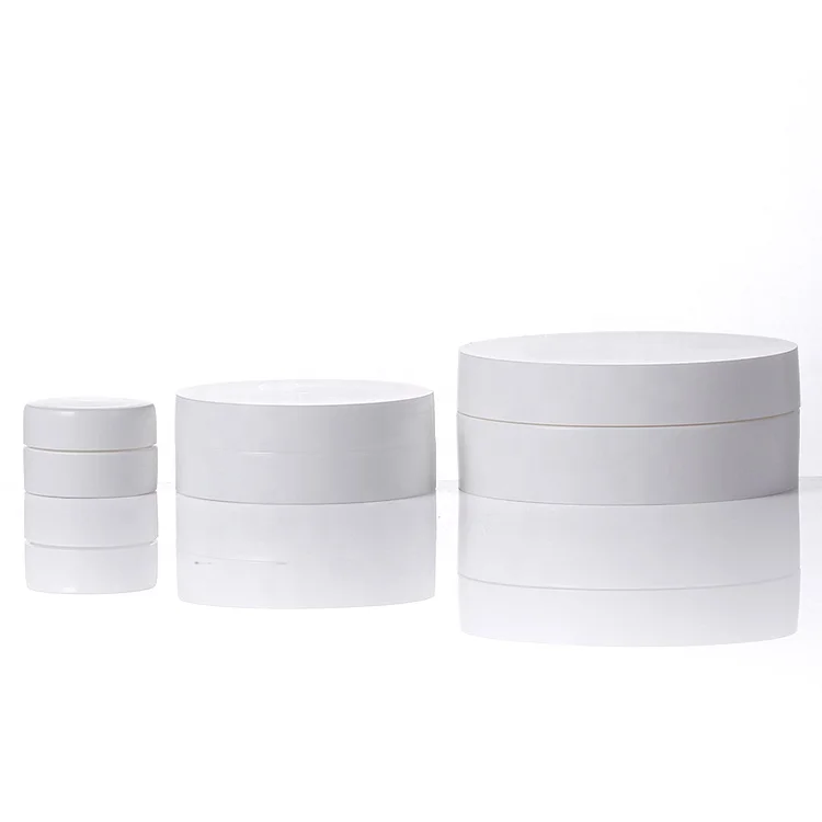 30ml 50ML 100ml 200ml Empty Custom Color OEM Round White Opaque plastic empty jar PP clear cosmetic cream plastic jar