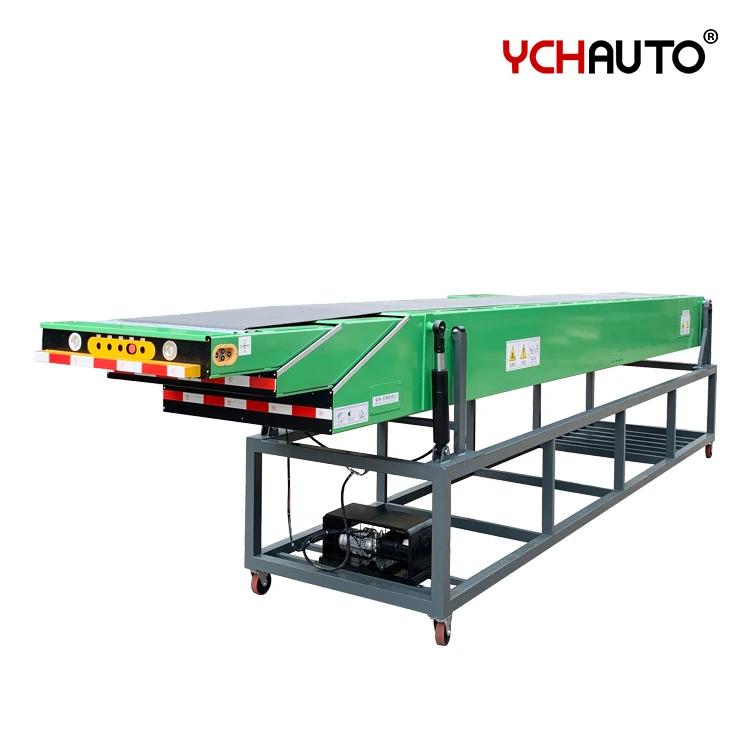Logistics Center Truck Loading Unloading Telescopic Conveyors Robot Container System Extendable Boom Telescopic Belt Conveyor