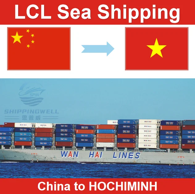 Cheap DDP Sea Freight Shipping LCL From Shenzhen Guangzhou China to HOCHIMINH Vietnam by Door to Door and Customs Clearance
