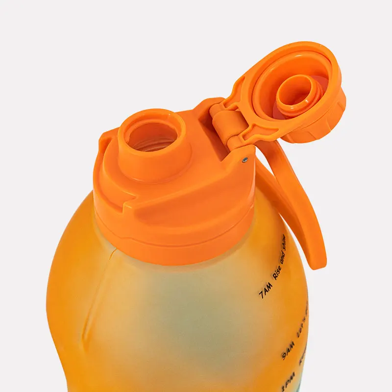 Bulk empty reusable motivational bpa free plastic  fitness gym sports 1 gallon bottle water jug