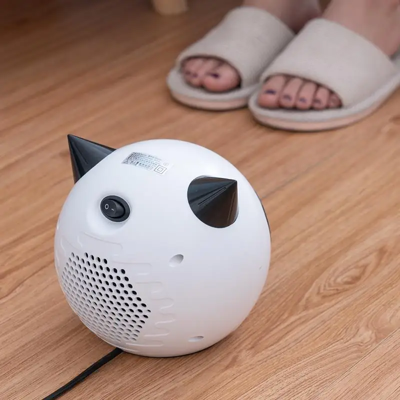 Hot Selling Portable Fan Heater 500W PTC Home Electric Room Fan Heater with Thermostat with tip-over switch factory wholesale