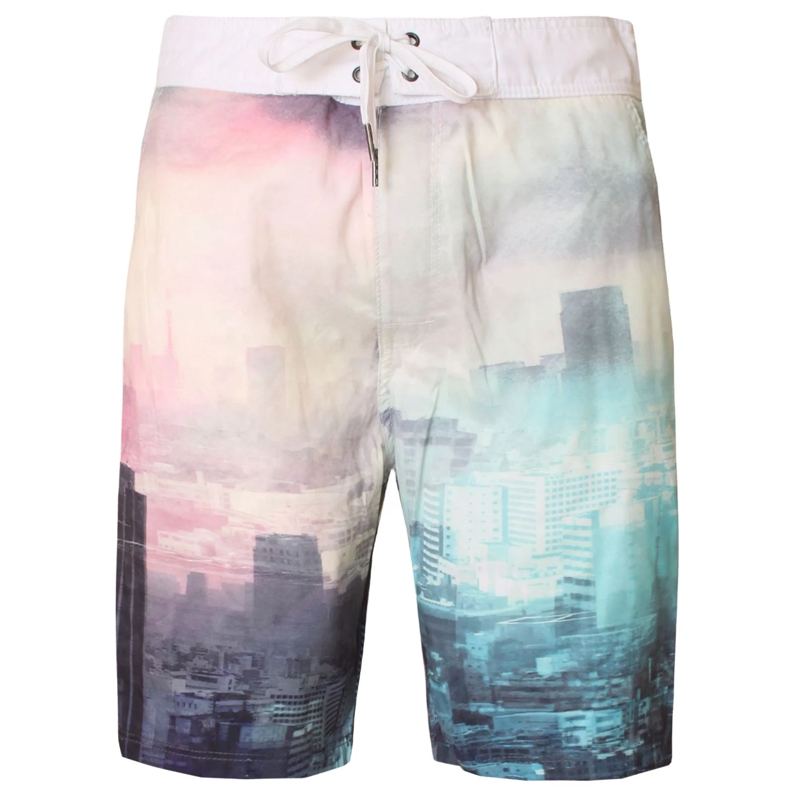Latest design hot sale polyester custom sublimation quick dry men sport gym designer beach shorts white