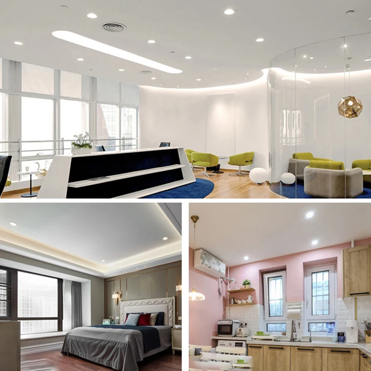 OKELI Round Square Panel 3w 6w 9w 12w 15w 18w 24w Slim Ceiling Recessed Mounted LED Panel light