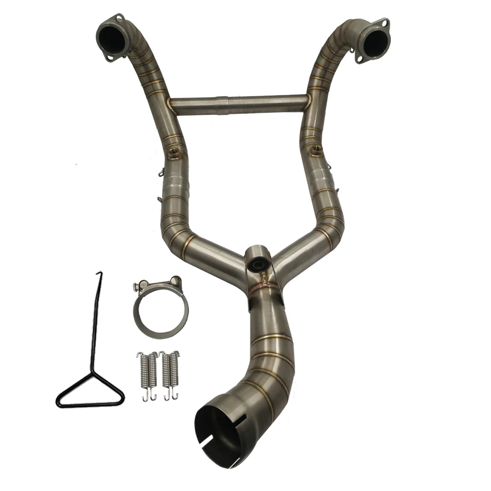 Stainless steel 304 R nineT motorcycle exhaust muffler contact middle pipe slip on For BMW R nineT