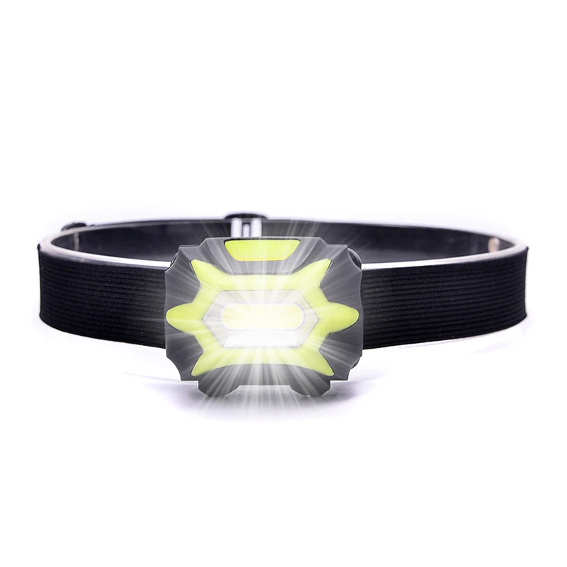 Portable Ultra Bright Waterproof 3AAA Battery Head Lamp Work Flashlight COB LED Headlamp For Camping Emergency Sports Hiking