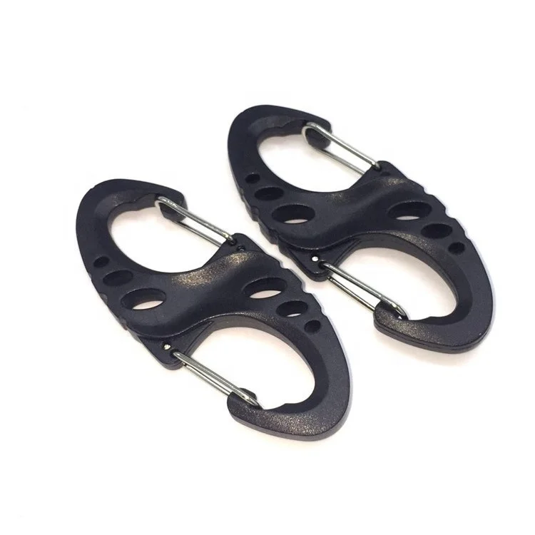 Wholesale Climbing Button Carabiner Bag Plastic Buckle