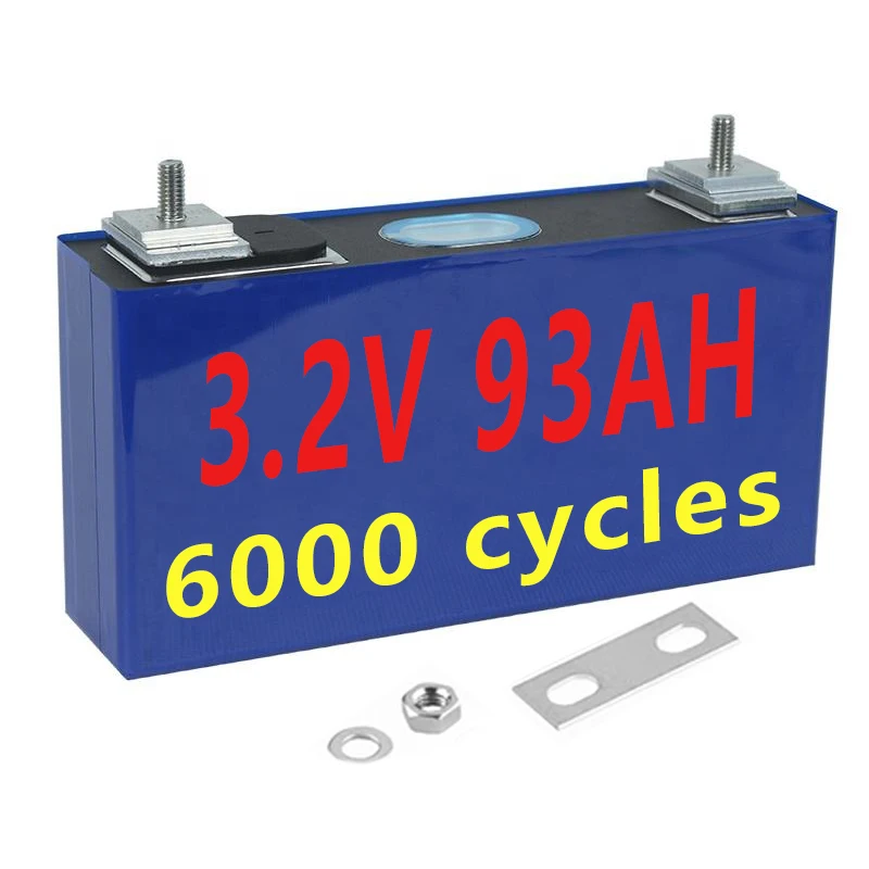 Manufacturer Lithium Iron Phosphate Battery 3.2V 93Ah 280Ah Lipo4 Akku Batterie For Golf Cart Deep Cycle Prismatic Lifepo4 Cell