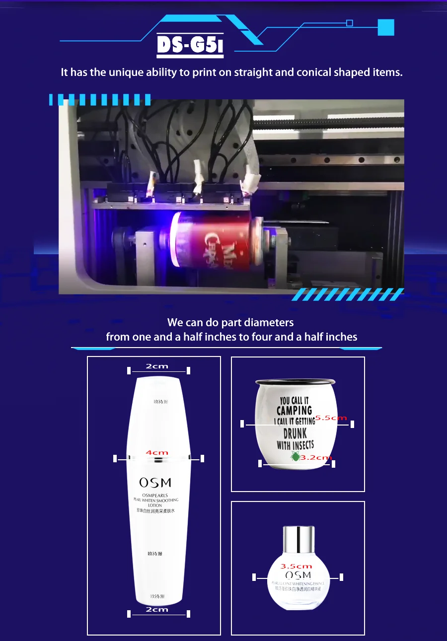 DOM SEM Revolution 360 UV Bottle Printer is The Premier Option for Decorating Round and Cylindrical Objects in Full Color