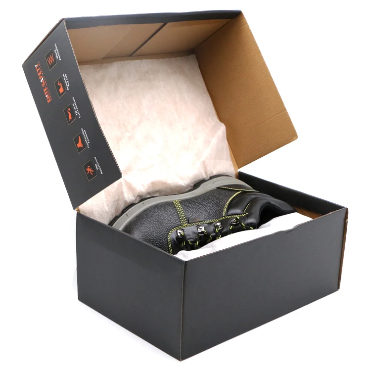 ENTE SAFETY Construction Black Anti-puncture Steel Toe Industrial Men Safety Shoes Boot Hot Sale Pu Safety Shoes