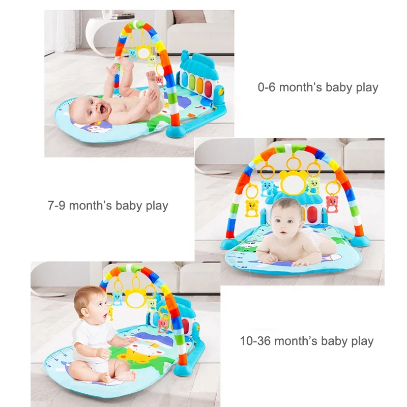 Jumon Kid Rug Puzzle Mat Carpet Piano Keyboard Baby Toy Playmat Fitness Frame Baby Musical Activity Gym Playmat