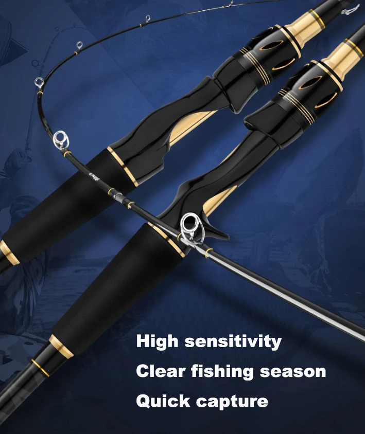 Alocs M/MH 2 Section Ultra Light vara de pesca Travel Beach Casting Spinning Rod Carbon Fiber Carp Fly Fishing Pole Rods