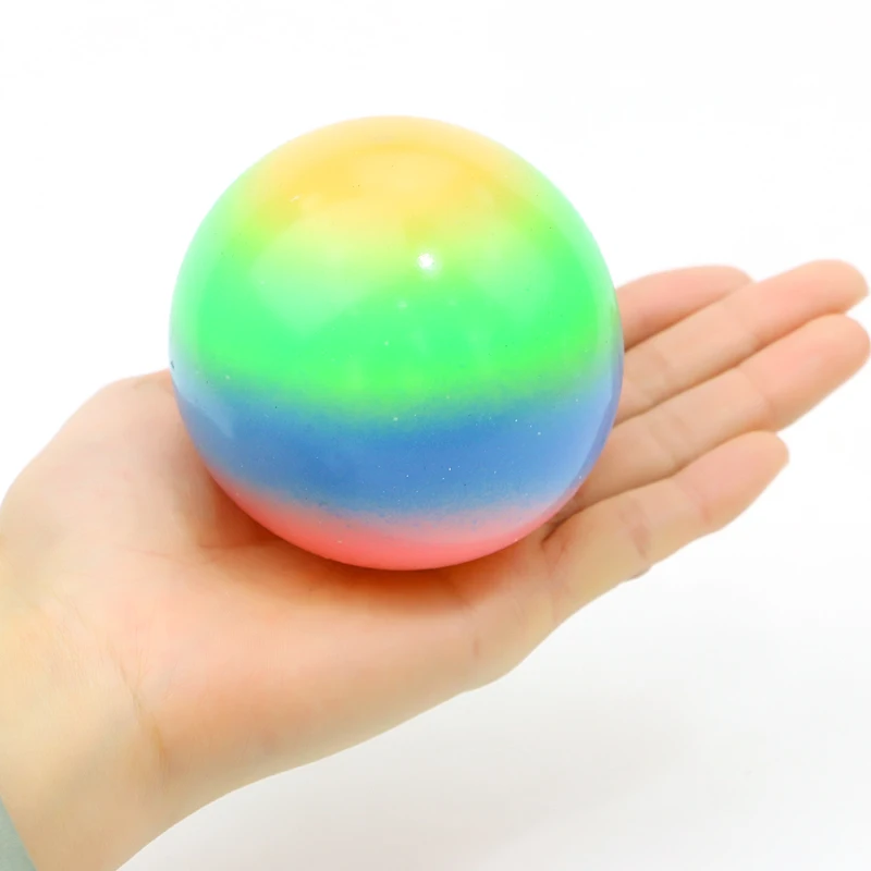 Rainbow Sports Balls - 6 Inch (Pack of 4) Inflatable Vinyl Balls for Kids and Toddlers Includes Neon Basketball, Soccer Ball, an