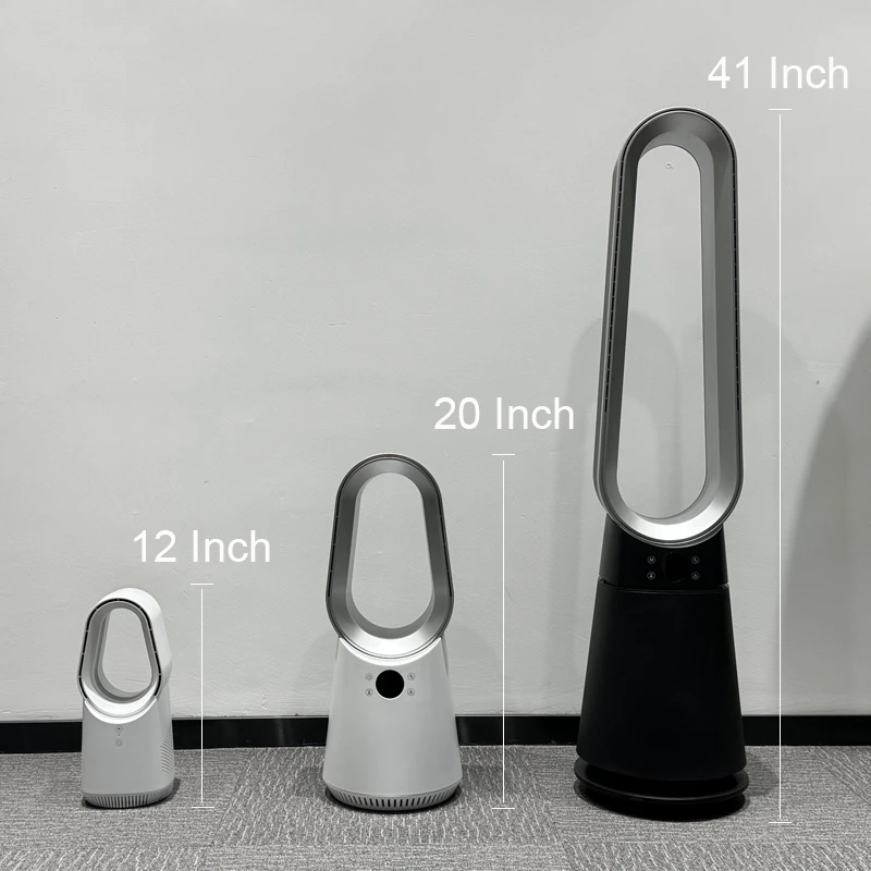 41 Inch Household Silent Bladeless Tower Fan 20 Wind Speed Remote Control Bladeless Fan