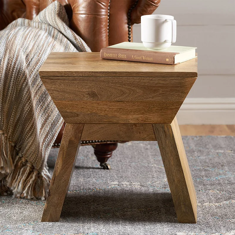 
Wholesale High Quality Modern Bedroom Furniture Solid Wood Bedside Table 