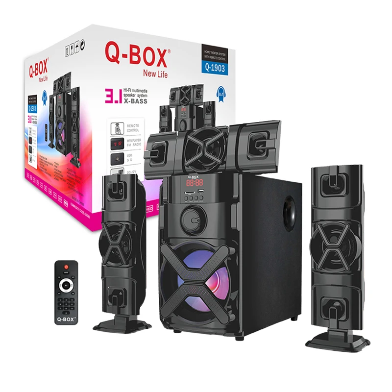 Q-BOX Q-1903 New woofer  american sound big speaker sound system set for liveband outdoor soldak speaker